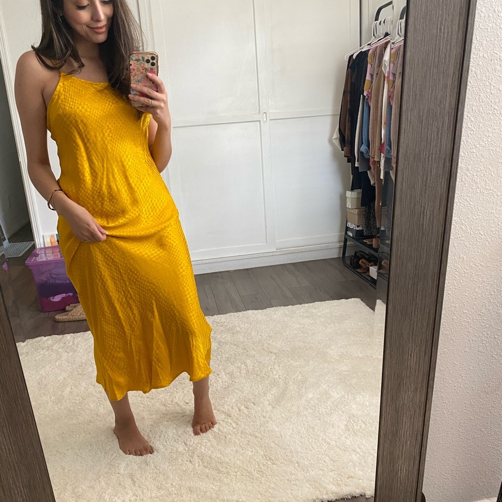 Yellow Midi Dress
